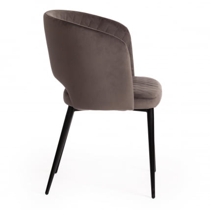 Кресло WIND (mod. 717) ткань/металл, 55х55х80 см, высота до сиденья 48 см, темно-серый barkhat 14/черный_1