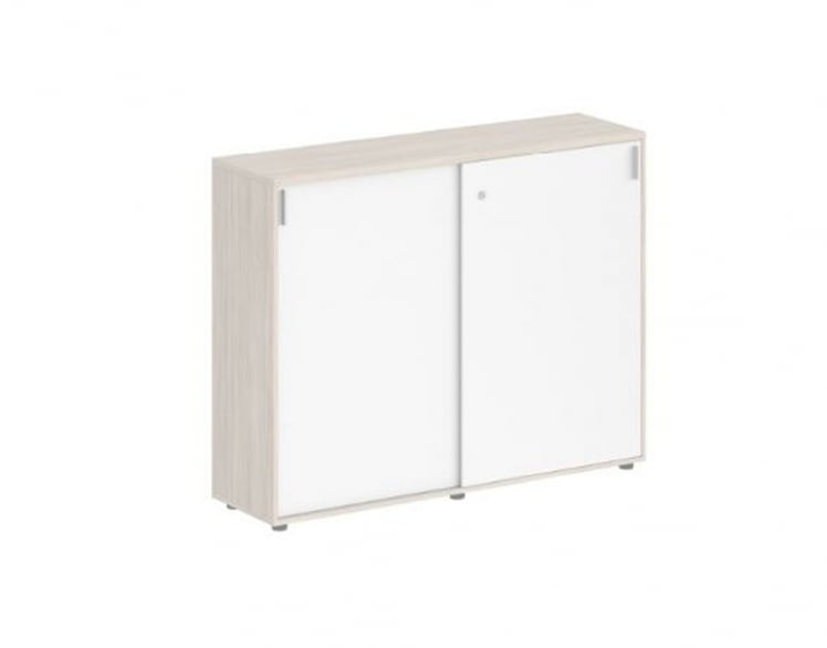 Шкаф-купе средний с замком Sigma SG.713.OL.WH Дуб светлый Белый_0