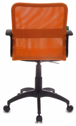 Офисное кресло Бюрократ CH-590 OR/BLACK Оранжевый Черный спинка сетка_3