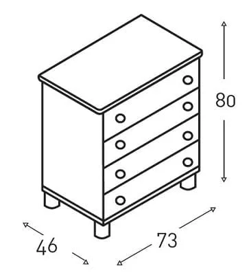 Тумба Micuna CO-1247 Natural_1
