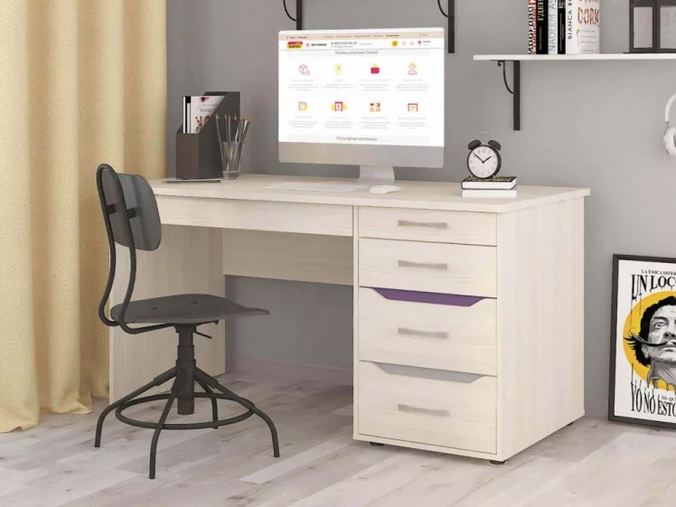 Стол письменный Мегаполис 55.24.1 Сосна Астрид_2