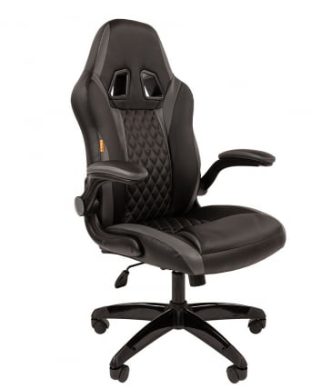 Кресло геймерское CHAIRMAN GAME 15 Черный Серый_0