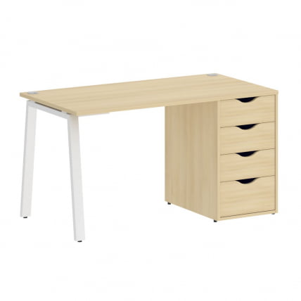 Стол письменный HOME OFFICE VR.SP-3-138.4.A Акация Лорка/Белый металл_0