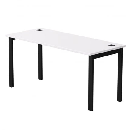 Стол прямой на металлокаркасе, опоры 45 гр Everprof EVO 254S004 Белый Черный_0