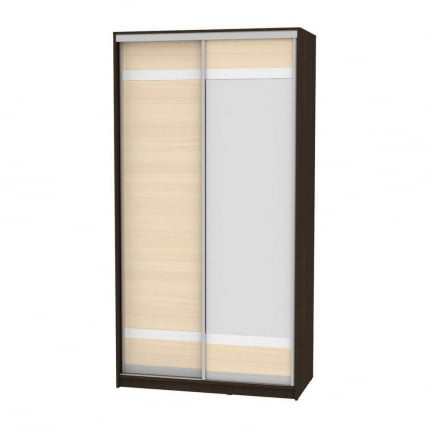 Шкаф-купе B-220х120х60-2(Венге-ДМ-D9D10)_0