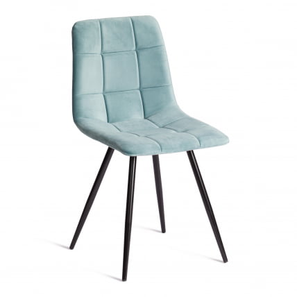 Стул CHILLY (mod. 7095-1) ткань/металл, 45x53х88 см, высота до сиденья 50 см, мятный barkhat 88/черный_0