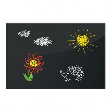 Доска магнитно-маркерная стеклянная BRAUBERG 40х60 см Черная_1