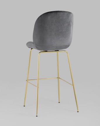 Стул барный Beetle gold Серый_5