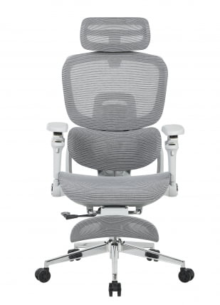 Кресло офисное ТопЧаирс Продиги с оттоманкой серый / TopChairs Prodigy_2
