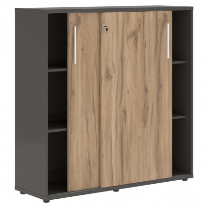 Шкаф с дверьми-купе EDIS EMC 1343 Дуб Денвер светлый Белый Мокко_1