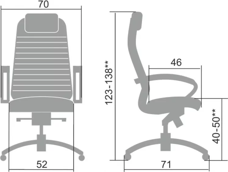 Кресло руководителя Samurai K-1.04 Темно-бордовый_4