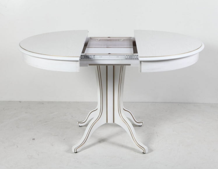 Стол обеденный Орион-5 (d1000) тон 1 с золотой патиной_5