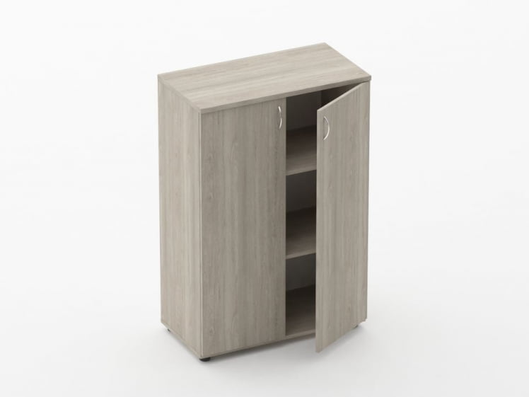 Шкаф средний закрытый Twin 16.14.101 Дуб Сантана светлый_1