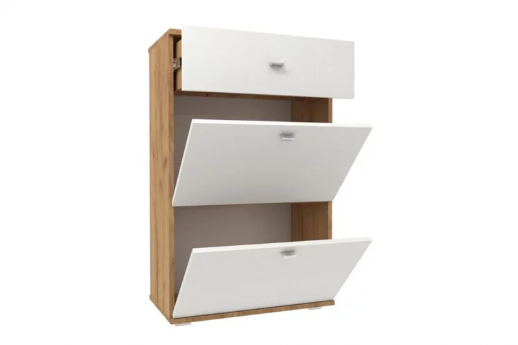 Тумба комбинированная Фиджи ЛД 659.340.000 Дуб золотой Белый_1