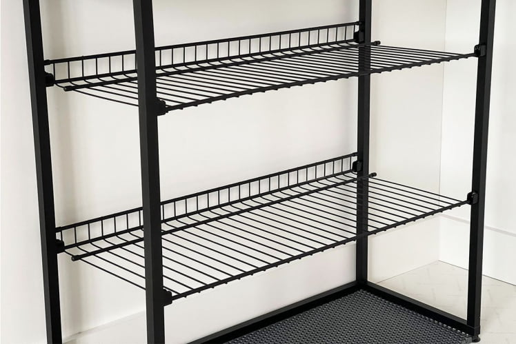 Обувница Краш LMN-13 черный муар/белое дерево_11