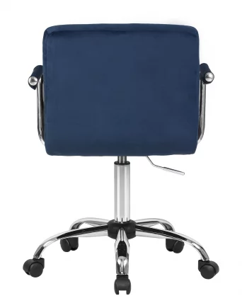 Офисное кресло для персонала DOBRIN TERRY Синий велюр MJ9-117_4