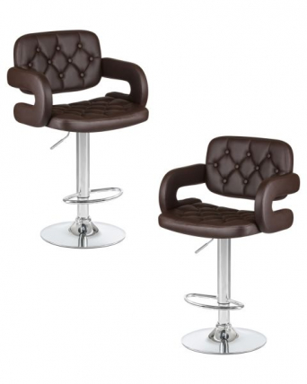 Стул барный DOBRIN TIESTO (коричневый) 2 шт_0