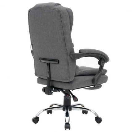 Кресло офисное с функцией вибромассажа CROMEX (КРОМЕКС) Chill MS-005 ткань серое_1