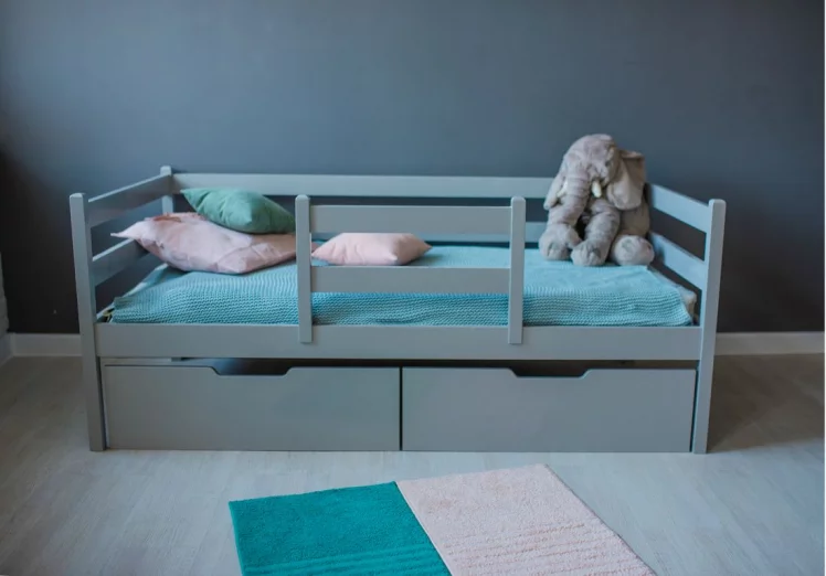 Кровать детская RooRoom VK-1с Серая_3