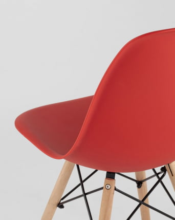 Стул Еамес Стиле ДСВ красный (разборный каркас) / Eames Style DSW_8