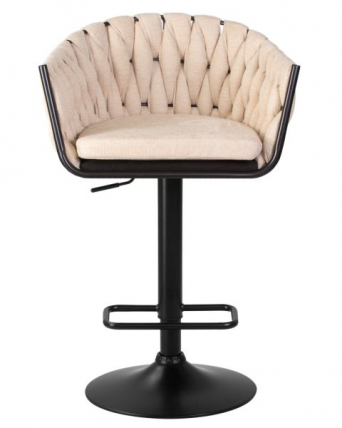 Стул барный DOBRIN LEON (бежевая ткань (LAR 275-1)) 2 шт_6