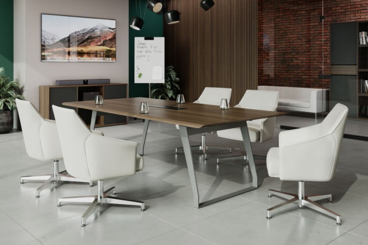 Стол переговорный QUARTZ QZ.0102.BW.GF_4