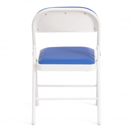 Стул складной FOLDER (mod. 3022G) каркас: металл, сиденье/спинка: экокожа, 46.5 х 47.5 х 79 см, blue (синий) / white (белый)_3
