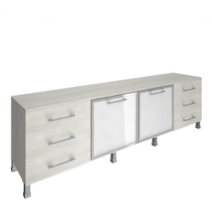 Тумба модульная четырехсекционная YALTA LT-TS 4.2R Снежная Платина_0