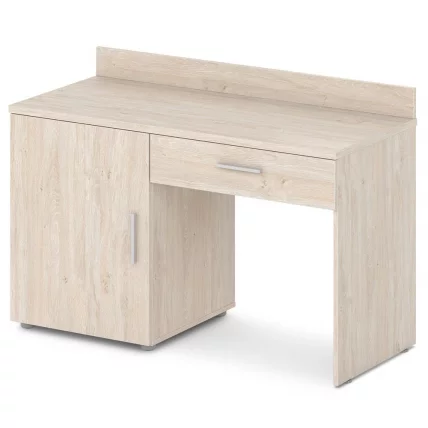 Стол с тумбой левый Ornata 	Н-440 Л Дуб Верцаска Светлый_0