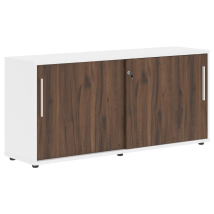 Шкаф с дверьми-купе EDIS ELC 1643 Дуб Денвер темный Белый Белый_0