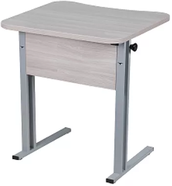 Парта одноместная рост 6 эргономичная Серый/Металл Серый_0