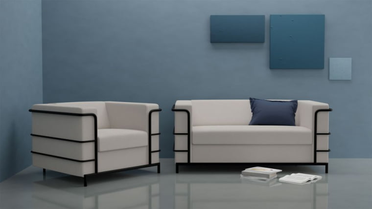 Диван двухместный Аполло 2.0 (2Д) Кремово-белый Euroline 907_4