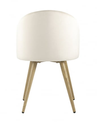 Комплект из четырех стульев Лион велюр кремовый 4 шт_2