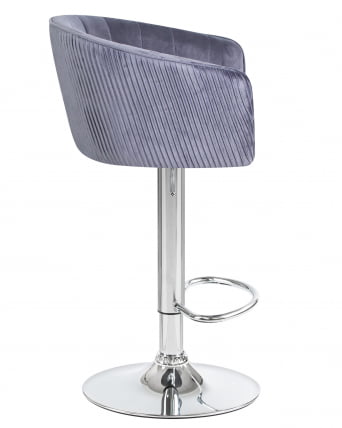 Стул барный DOBRIN DARCY Серый велюр 1922-19_2