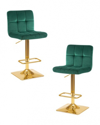 Стул барный DOBRIN GOLDIE (зеленый велюр (MJ9-88)) 2 шт_0