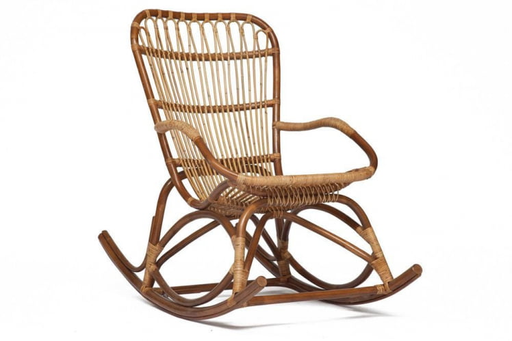 Кресло-качалка Secret De Maison Andersen (mod. 01 5086RC/1-1) натуральный ротанг, 69х99х93см, светлый мед/матовый_0