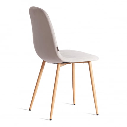 Стул BREEZE (mod. JSC-58) Велюр/металл , 44 х 53 х 86 см, Light grey (светло-серый) HLR14 / натуральный_2