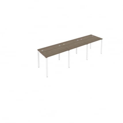 Рабочая станция на 3 раб.места Metal System Б.СМ-3.1 Вяз/Белый_0