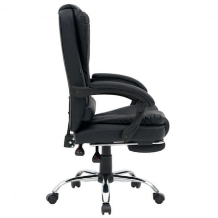 Кресло офисное с функцией вибромассажа CROMEX (КРОМЕКС) Chill MS-005 экокожа черное_6