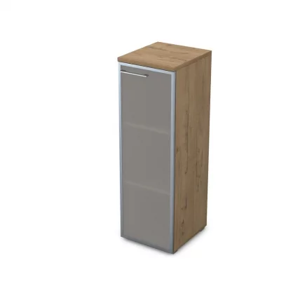 Пенал средний со стеклом правый GLOSS LINE 9НП.017.6 Teakwood_0