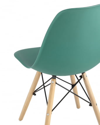 Стул Еамес Стиле ДСВ серо-зеленый (разборный каркас) / Eames Style DSW_6