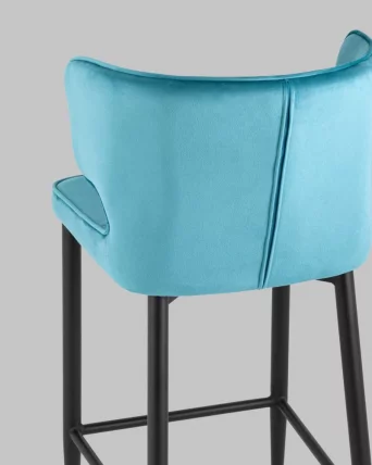 Полубарный стул Матео ножки велюр Темно-бирюзовый_6