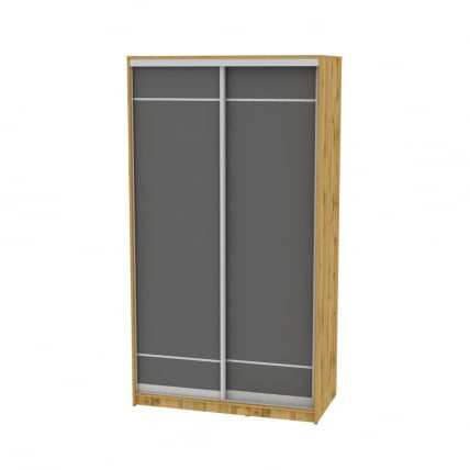 Шкаф-купе B-220х120х60-1(ДВ-Графит-D7D7)_0