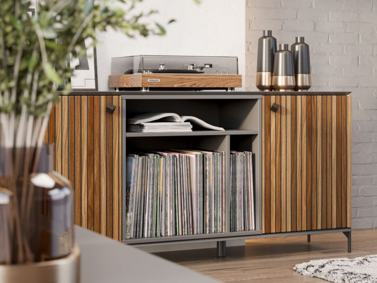 Гостиная Элиот №4 Оникс Серый/Орех фактурный_4