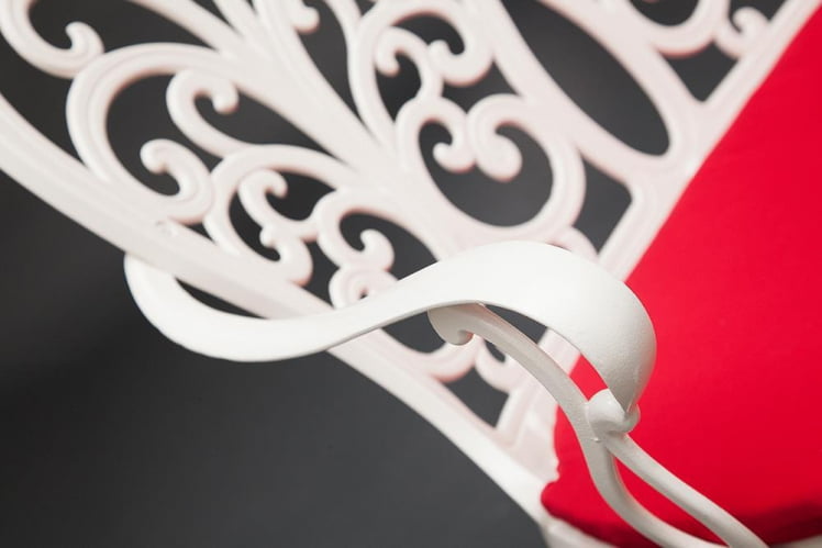 Скамья Secret De Maison Symphonie алюминиевый сплав, 95х56х92см, butter white_7