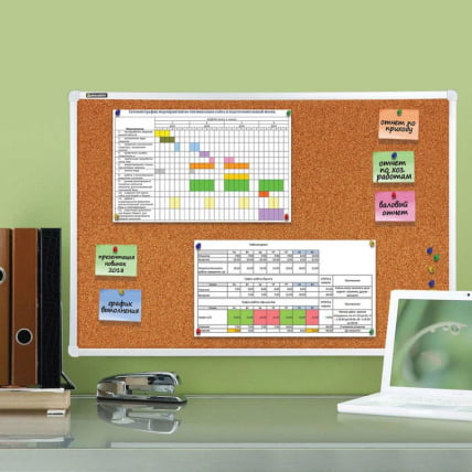 Доска пробковая для объявлений BRAUBERG 60х90 см_2