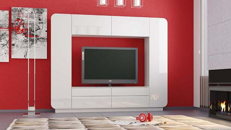 Шкаф многоцелевого назначения Лаванда-2 Белый Белый глянец_2