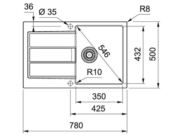 Мойка FRANKE S2D 611-78 3.5 Оникс_1