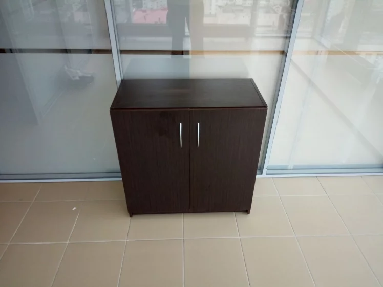 Шкаф с глухими малыми дверьми SR-2W.1 (Легно Темный)_1