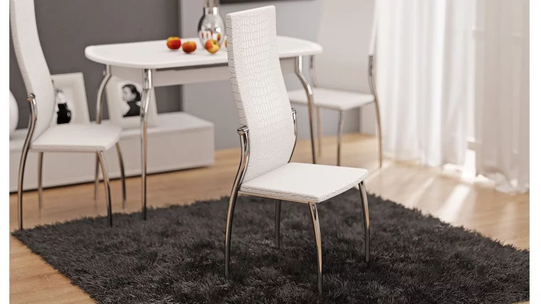 Стул Комфорт Белый Аллигатор к/з 218 (белый)_1